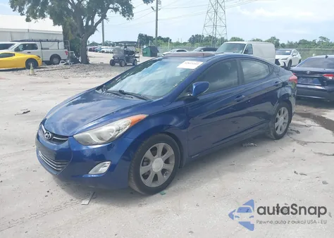 2013 Hyundai Elantra Limited from USA, damaged, VIN KMHDH4AE0DU714619